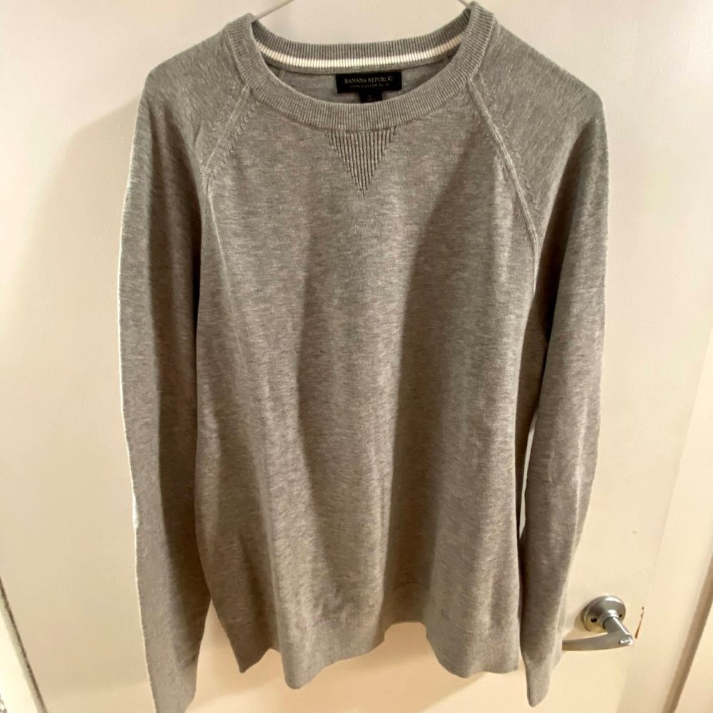 Banana Republic Cotton Grey Sweater